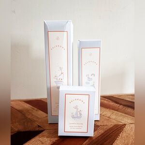 Paloroma baby kid bath set - bar soap Clean Bean wash and Cloud 9 moisturizer